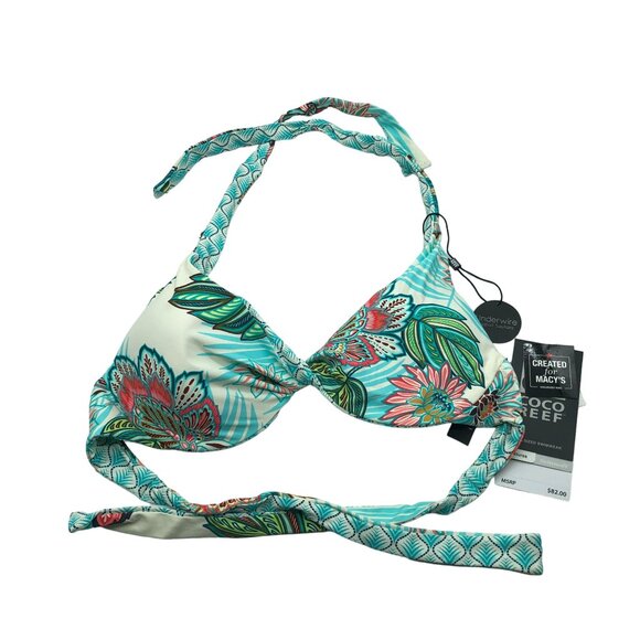 Coco Reef Reversible Verso Bikini Swim Top Adjustable Neck Tie Bra Sized 36/38C - Picture 4 of 8